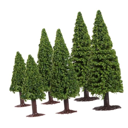 Holibanna 6stücke Miniatur Straßenbaum Modellbaum Für Dioramen Baum Dekoration Aus Plastik Miniatur Kiefernfigur Für Modellbau Regenwaldbäume Zum Basteln Künstlicher Miniaturbaum Für Sandtis von Holibanna