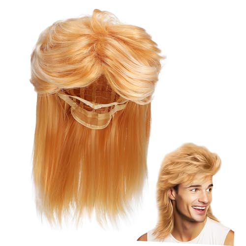 Holibanna 80er Jahre Mullet Perücke Für änner Vintage Langhaarperücke Aus Synthetischen Fasern Halloween Kostü Zubehör Für änner 80er Jahre Party Look Blond Holibanna 80er Jahre Mullet Perücke Für änner Vintage Langhaarperücke Aus Synthetischen Fasern Halloween Kostü Zubehör Für änner 80er Jahre Party Look Blond von Holibanna