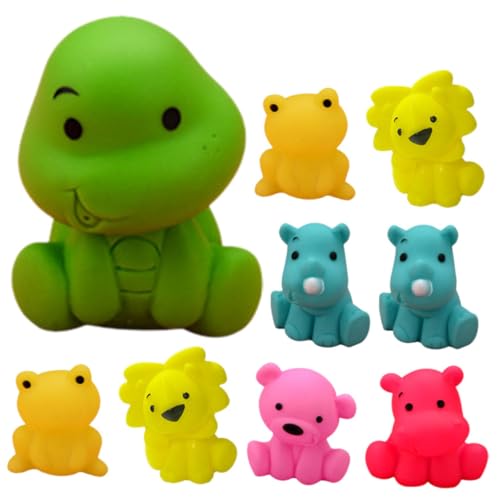 Holibanna 9 Stück Teiliges Badespielzeug für Junge Mädchen Lustige Quietschtiere Vinyl für Badewanne Fördert Kreativität und Farbwahrnehmung für Planschen Holibanna 9 Stück Teiliges Badespielzeug für Junge Mädchen Lustige Quietschtiere Vinyl für Badewanne Fördert Kreativität und Farbwahrnehmung für Planschen von Holibanna