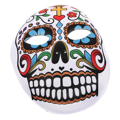 Mexikanische Maske zum Tag der Toten (klassischer Herrenstil) Eva Totenkopfmaske Maske Halloween voll halloween masken halloweenmaske Geschenke für Männer Maskerade-Maske Eva-Maske von Holibanna