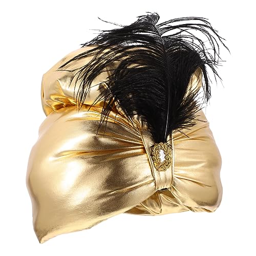 Holibanna Arabischer Prinzenhut mit Federschmuck Stilvolles Party Cosplay Accessoire für Halloween und Karneval Eleganter Fotorequisit für Festliche Verkleidungen Holibanna Arabischer Prinzenhut mit Federschmuck Stilvolles Party Cosplay Accessoire für Halloween und Karneval Eleganter Fotorequisit für Festliche Verkleidungen von Holibanna