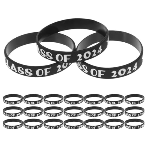 Holibanna Armband Für Die Abschlussfeier 2024 25 Stück Silikonarmband Für Abschlussfeier 2024 Armband Für Abschlussfeier 2024 Für Lehrer Schüler Abschlussfeier Zubehör von Holibanna