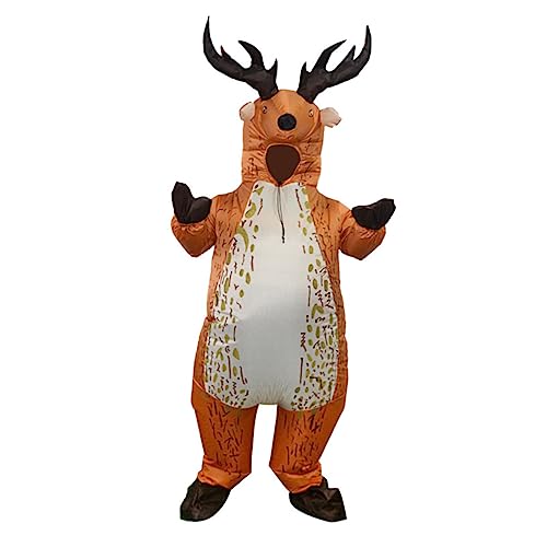 Holibanna Aufblasbares Kostüm mit Bunter Drucke Leichtes Cosplay Party Outfit mit Integriertem Gebläse und Platzsparend für Karneval Weihnachtsfeier Club und Zufällige Farbe von Holibanna