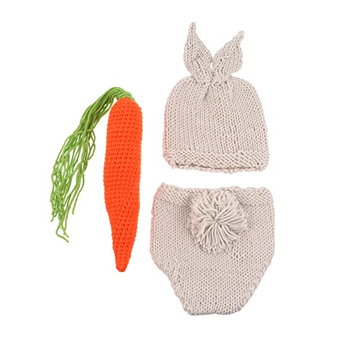 Holibanna Babyfotografie Outfit Monate Strampler Handgestrickt mit Hasenmotiv Weiche Babykleidung für Fotoshooting Neugeborenen Kostüm für Jungen und Mädchen Holibanna Babyfotografie Outfit Monate Strampler Handgestrickt mit Hasenmotiv Weiche Babykleidung für Fotoshooting Neugeborenen Kostüm für Jungen und Mädchen von Holibanna