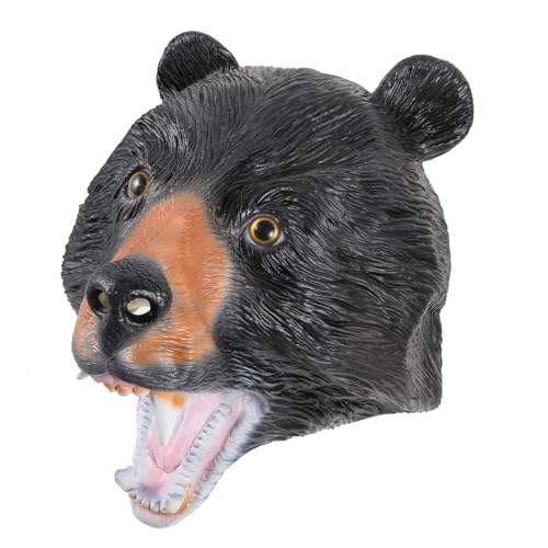 Holibanna Einzigartiges Bärenmasken-headset Für Halloween Halbgesichts-kostümzubehör Handwerkskunst von Holibanna