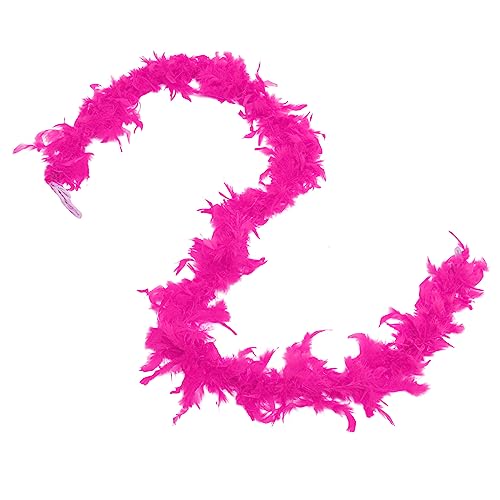 Holibanna Boas Zubehör Led Hochzeit Putenboa Junggesellin Dekorationen Erwachsene Schnell Verkaufsstand Kostüm Trimmen Boa-Accessoires Für Damen DIY-boa Boa-Kleidung Nähboa Feder Rosy von Holibanna
