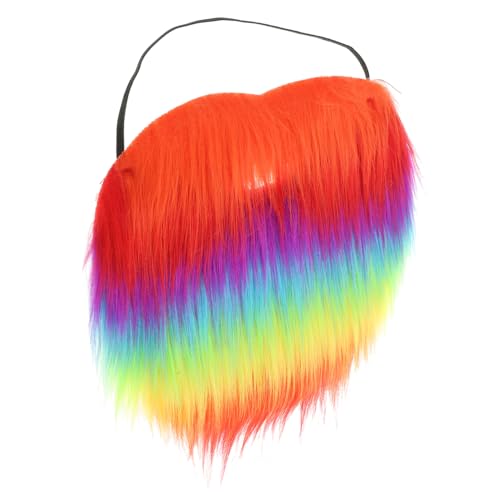 Holibanna Bunter Falscher Bart Pride Kleidung Perücken Falscher Bart Falscher Spitzbart Künstliches Gay Gesicht Pride Artikel Realistischer Bart Für Party Maskenball Falsche von Holibanna