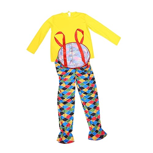 Holibanna Clown-outfits für Herren Gepunktetes Clown-kleid für Erwachsene Halloween-party-performance-kleidung Aus Polyester und Baumwolle Holibanna Clown-outfits für Herren Gepunktetes Clown-kleid für Erwachsene Halloween-party-performance-kleidung Aus Polyester und Baumwolle von Holibanna