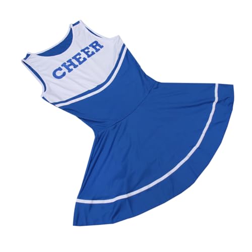 Holibanna Damen Cheerleader Kostü Für Schule Und Partys Royal Ärmelloses Kleid Für Frauen Und ädchen Fantasie Kostü Für Halloween Und Feiern von Holibanna
