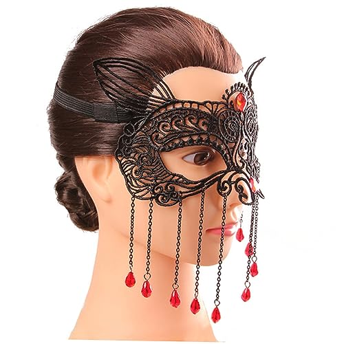 Holibanna Luxuriöse Augenmaske Aus Spitze Als Für Mädchen Halloween-maske Maskenball-maske Party-zubehör Elastisch Und Bequem Holibanna Luxuriöse Augenmaske Aus Spitze Als Für Mädchen Halloween-maske Maskenball-maske Party-zubehör Elastisch Und Bequem von Holibanna