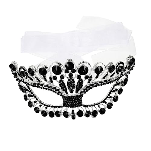 Holibanna Rhinestone Halbmaske Für Halloween Und Maskerade Glänzende Cosplay Party Maske Für Tanzveranstaltungen Und Kostümpartys Bequem Und Langlebig von Holibanna