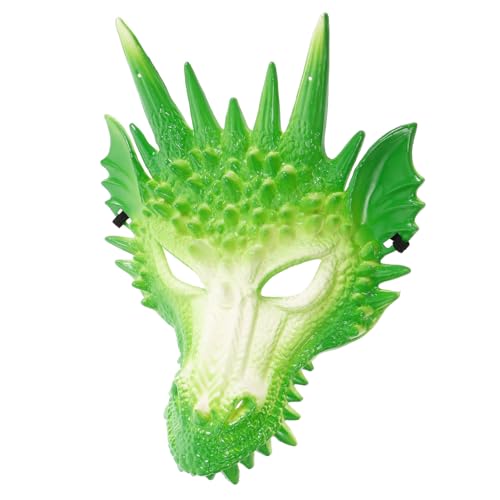 Holibanna Realistische Drachenmaske Leicht Bequem Für Partys Karneval Maskerade Kostüm Halloween von Holibanna