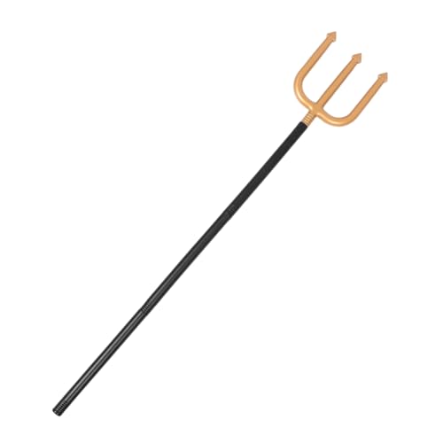 Holibanna Dreipunkte Walking Stick Requisiten kleine Ornamente Dekoration goldene Requisiten Accessoires Dekoration Kostümparty Zubehör Halloween Requisiten Plastikstöcke Stütze Rohrstütze von Holibanna