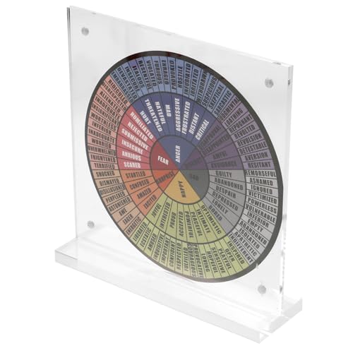 Holibanna Emotionenrad Dekoration Acryl Emotionsrad Für Büro Und Zuhause Farbrad Gefühlen Und Emotionaler Gesundheit Schreibtischdeko von Holibanna