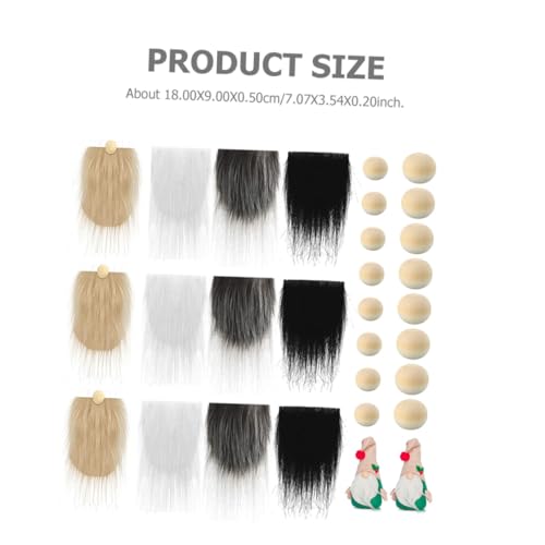 Holibanna Falscher Wichtelbart aus Buntem Kunstpelz mit Holzkugeln DIY Zubehör für Handgemachte Figuren zum Basteln von Weihnachts Valentinstagsdekorationen Holibanna Falscher Wichtelbart aus Buntem Kunstpelz mit Holzkugeln DIY Zubehör für Handgemachte Figuren zum Basteln von Weihnachts Valentinstagsdekorationen von Holibanna