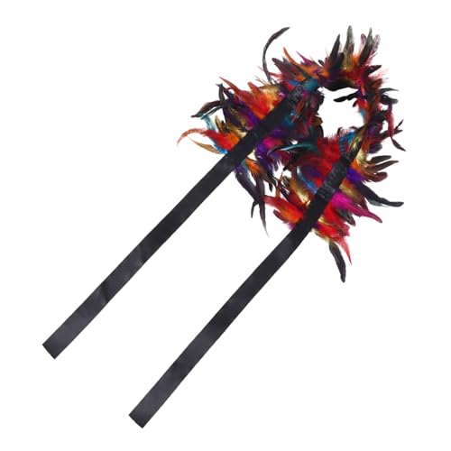 Holibanna Damen Halloween Kleid Feder Schal Eleganter Federkragen für Abend Accessoire von Holibanna