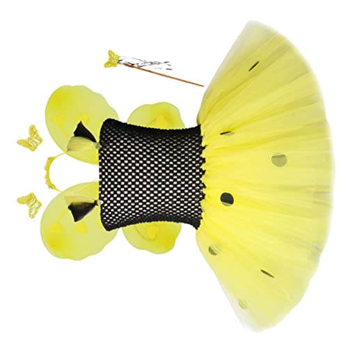Holibanna Festtagskleid Aus Tüll Mit Bienenmuster Schickes Performance Kleid Für ädchen Von 6 7 Jahren Und Mit Bubble Skirt Und Flügel Set Holibanna Festtagskleid Aus Tüll Mit Bienenmuster Schickes Performance Kleid Für ädchen Von 6 7 Jahren Und Mit Bubble Skirt Und Flügel Set von Holibanna