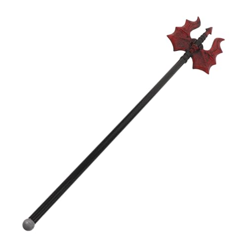 Holibanna Flammen-dreizack- Halloween-Teufel Mistgabel Teufel Dreizack Requisit Halloween-partygeschenke Halloween Heugabel Teufel Heugabel Teufel Dämon Requisit Plastik von Holibanna