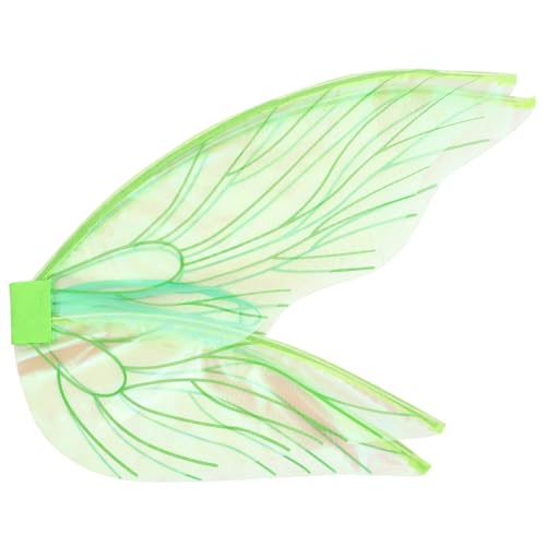 Holibanna Flügel Verkleiden Sich Party Halloween-kostüm Für Männer Funkeln Schmetterlingsflügel Kostüm Dekorationen Geschlecht Ballon Halloween-kostüme Für Frauen Feenrock Garn Light Green von Holibanna