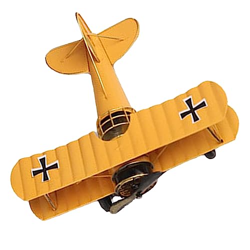 Holibanna Flugzeugmodell aus Schmiedeeisen Zinn Flugzeuge Flugzeug Flugzeugspielzeug Retro Ebene Ornament Flugzeugdekoration Flugzeugfigur Flugzeugverzierung Metall Gelb Holibanna Flugzeugmodell aus Schmiedeeisen Zinn Flugzeuge Flugzeug Flugzeugspielzeug Retro Ebene Ornament Flugzeugdekoration Flugzeugfigur Flugzeugverzierung Metall Gelb von Holibanna
