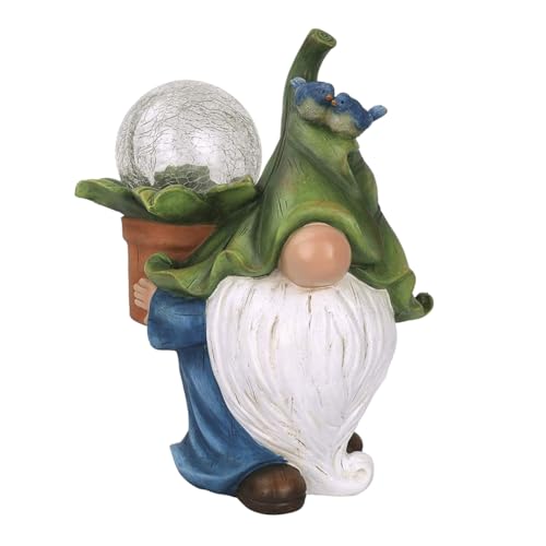 Holibanna Gesichtsloses Puppenlicht aus Kunstharz Solar LED Tischdekoration für Garten und Zuhause Romantische Bastellampe Glatte Oberfläche Vielseitig Einsetzbar von Holibanna