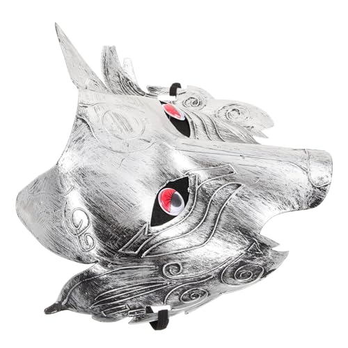 Holibanna Gruselige Wolfmaske Kunststoff Leichte Tiermaske für Halloween Karneval Kostümparty Dekorative Wolfskopf Maske für Erwachsene und Komfortabel und Langlebig Holibanna Gruselige Wolfmaske Kunststoff Leichte Tiermaske für Halloween Karneval Kostümparty Dekorative Wolfskopf Maske für Erwachsene und Komfortabel und Langlebig von Holibanna