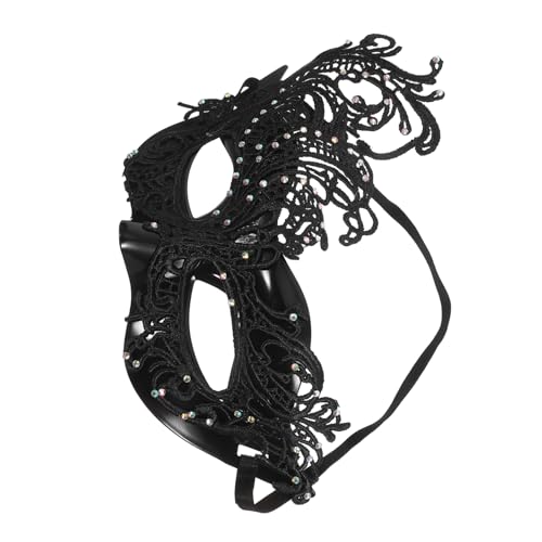Holibanna Halbe Gesicht Maske aus Schwarzer Spitze mit Elastischem Band Stilvolle Karneval Party Masquerade Maske für Halloween Ball Kostüm und Fotoshootings Holibanna Halbe Gesicht Maske aus Schwarzer Spitze mit Elastischem Band Stilvolle Karneval Party Masquerade Maske für Halloween Ball Kostüm und Fotoshootings von Holibanna