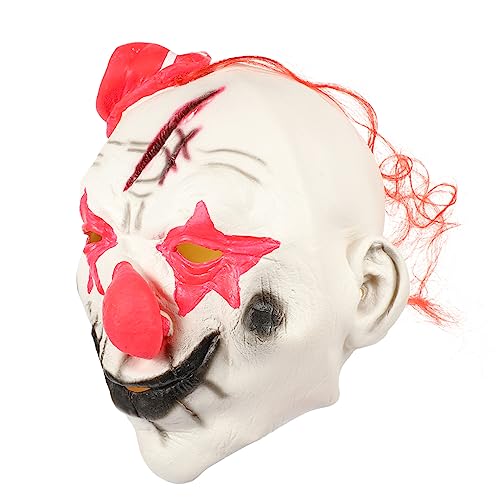 Holibanna Halloween-Clown-Maske lustige masken fasching Karnevalsmaske Clown Partymasken Halloween-Gesichtsabdeckung Halloween-Maske kleidung Halloween-Clown-Kostüm-Stütze Clown-Aufführung von Holibanna