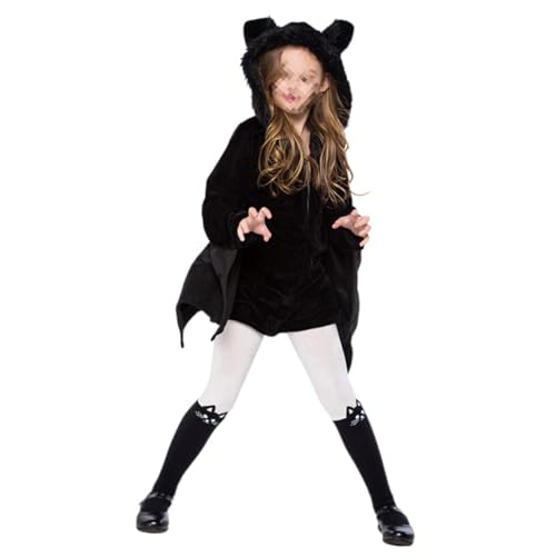 Holibanna Halloween Fledermaus Kostüm Für Cosplay Outfit Mit Zubehör Halloween Dress Up Set Für Mädchen Für Karneval Und Partys von Holibanna