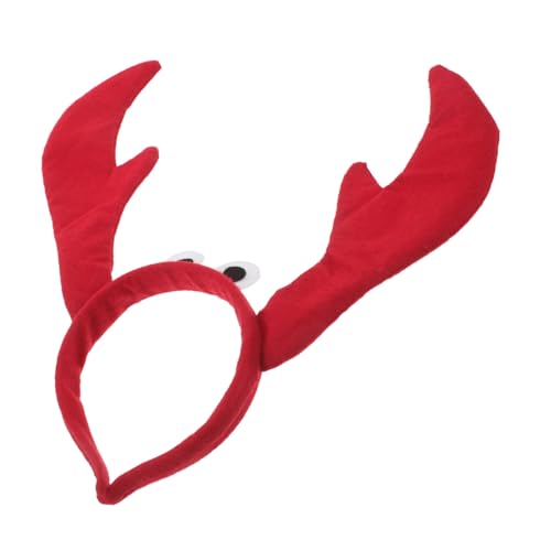 Holibanna Halloween Krabben Haarband mit Großen Augen und Krallen Weiches Lobster Stirnband für Cosplay Schulaufführungen und Familienfeiern Leichtes Tierkostüm Zubehör Vielseitig Einsetzbar von Holibanna