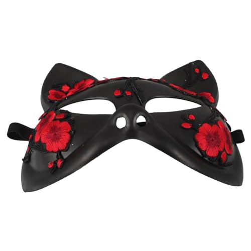 Holibanna Halloween Tiermaske Halbgesicht Katzenkostüm Maske Cosplay Fuchsgesicht aus Leichtem Kunststoff für Damen Party Karneval Fasching Holibanna Halloween Tiermaske Halbgesicht Katzenkostüm Maske Cosplay Fuchsgesicht aus Leichtem Kunststoff für Damen Party Karneval Fasching von Holibanna