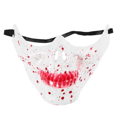 Holibanna Halloween Halbf Gesichtsmaske Skull Mit Gruselige Cosplay-dekorationsmaske Für Maskenball Und Kostümparty Für Halloween Und Gruselige Anlässe Holibanna Halloween Halbf Gesichtsmaske Skull Mit Gruselige Cosplay-dekorationsmaske Für Maskenball Und Kostümparty Für Halloween Und Gruselige Anlässe von Holibanna