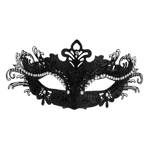Holibanna Halloween-maske Masken Cosplay Halloween-party-maske Halbe Maskerade-masken Party Verkleiden Masken Kostüm Maskerade-maske Für Halloween Gruselige Cosplay-party Black Plastik von Holibanna