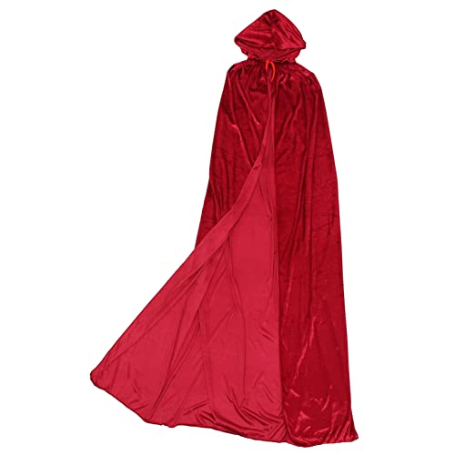 Holibanna Vampir Umhang Geister Umhang Halloween Hexen Umhang Aus Weinrot Dekorativer Cape Für Kostümparty Halloween Cosplay Unisex Ideal Für Halloween Und Karneval Vielseitig Einsetzbar von Holibanna