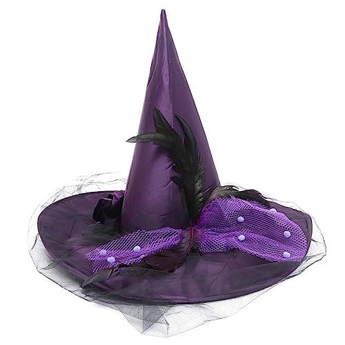 Holibanna Hexenhut Halloween Kostüm Accessoire Damen Herren Strapazierfähig Vielseitig Einsetzbar für Kostümpartys Feiern Dekoration Einzigartiger von Holibanna