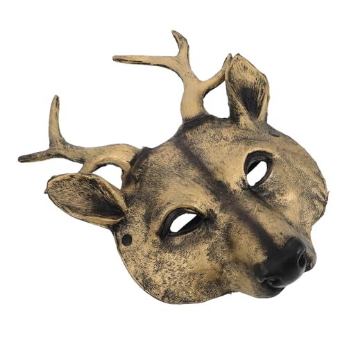 Holibanna 3d-hirschmaske Tierkopfmaske Realistische Hirschmaske Aus Pu Elchkostümmaske Für Cosplay Und Halloween-partys von Holibanna