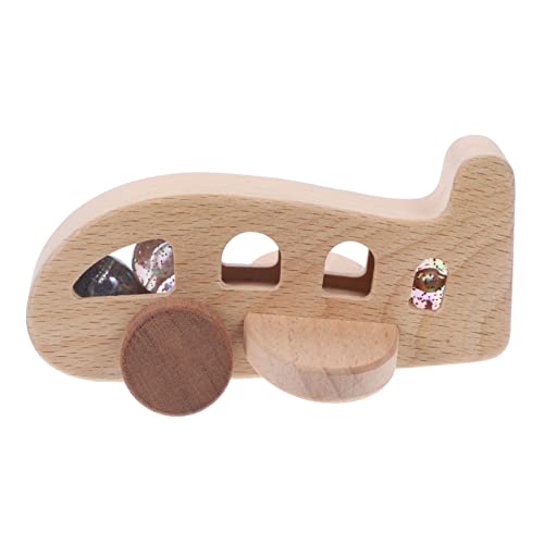 Holibanna Holzflugzeugspielzeug Für Kleinkinder Jahre Simuliertes Flugzeugmodell Langlebigem Holz Babygeschenke Spielerisches Lernen Handmuskulaturtraining von Holibanna