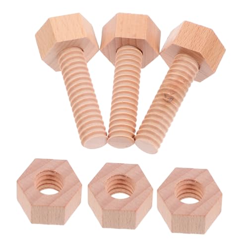 Holibanna Holzschrauben aus Robustem Holz Fördert Feinmotorik und Hand Augen Koordination Interaktives Lernspielzeug für Kleinkinder Teiliges für Gemeinsames von Kindern und Eltern Holibanna Holzschrauben aus Robustem Holz Fördert Feinmotorik und Hand Augen Koordination Interaktives Lernspielzeug für Kleinkinder Teiliges für Gemeinsames von Kindern und Eltern von Holibanna