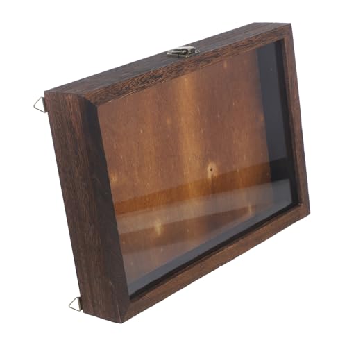 Holibanna Insekten Vitrine Holz Specimen Display Case mit Klarglasdeckel Vintage Schmetterlings Aufbewahrungsbox Wandhängend Robust und Kompakt für Sammler und Dekoration von Holibanna