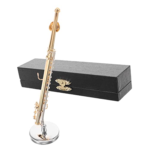 Holibanna Instrumente Puppenhaus-Miniaturen Miniaturinstrument Miniaturmodell Instrumentenmodell winzige Spielzeuginstrumente Miniaturen für Dollhouse Kupfer Golden von Holibanna