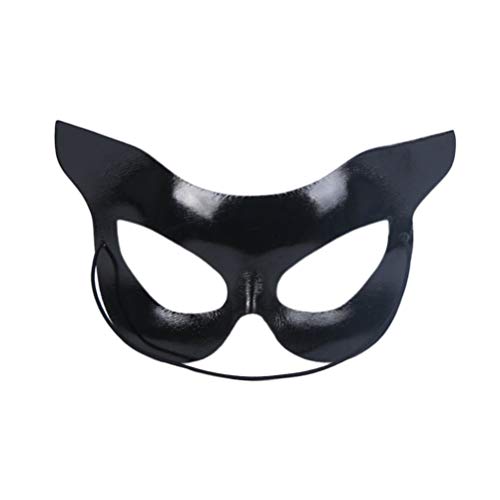 Holibanna Katze Maske halbe Gesichtsmaske Catwoman Maske Halloween Party Kostüme von Holibanna