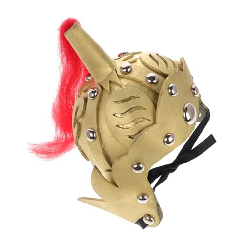 Holibanna Kinderhelm Antiker Chinesischer Helm mit Verstellbarem Kinnriemen Historischer Krieger Helm für Kostüm Halloween Cosplay Schauspiel Zubehör Goldfarben Zufällige Zufällige Farbe von Holibanna