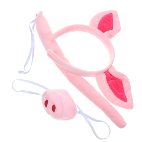 Holibanna Kostümset für Teiliges Schweine Kostüm mit Ohren und für Halloween Kostümpartys und Fotoshootings Pinke Tierkopfbedeckung für Kreative Verkleidungen Holibanna Kostümset für Teiliges Schweine Kostüm mit Ohren und für Halloween Kostümpartys und Fotoshootings Pinke Tierkopfbedeckung für Kreative Verkleidungen von Holibanna