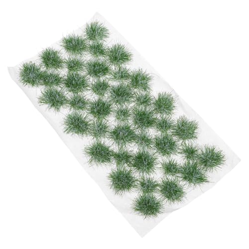 Holibanna Künstliches Grasbüschel Miniatur Grascluster mit Langlebigem UV Beständigem Material Dekorativ für Diorama Modellbau Garten und für Mini Gärten und Szenen von Holibanna
