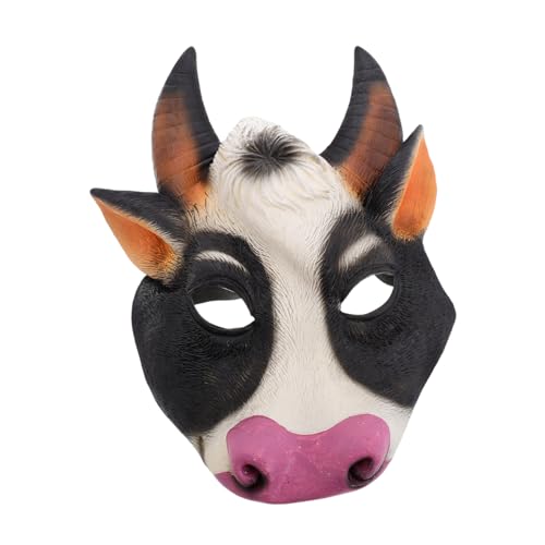 Holibanna Realistische Vollgesichts-kuhmaske Für Herren Entzückendes Party-accessoire Für Halloween Holibanna Realistische Vollgesichts-kuhmaske Für Herren Entzückendes Party-accessoire Für Halloween von Holibanna