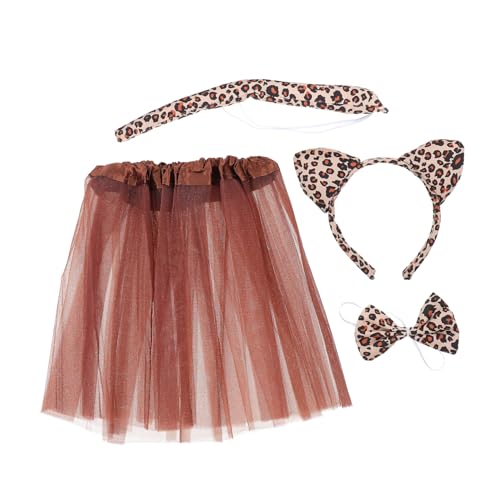 Holibanna Leopardenkostüm mit Rock und Schleife Kreatives Cosplay Zubehör für Karneval Kostümparty Einzigartiges Tierkostüm für Jungen und Mädchen Holibanna Leopardenkostüm mit Rock und Schleife Kreatives Cosplay Zubehör für Karneval Kostümparty Einzigartiges Tierkostüm für Jungen und Mädchen von Holibanna