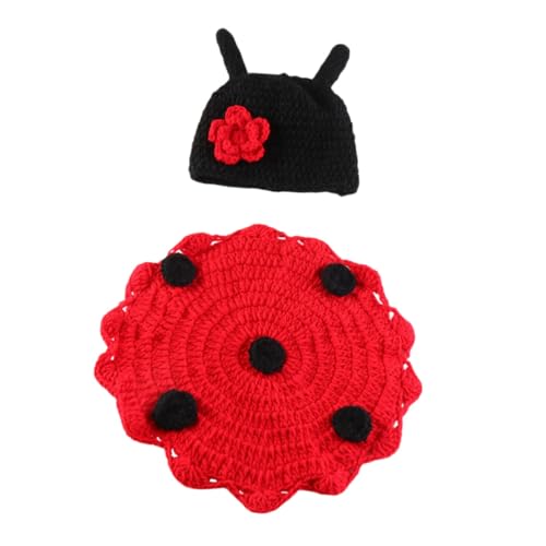 Holibanna Marienkäfer Kostüm Set für Neugeborene Weiche Mütze und Cape Fotografie Requisiten für Jungen Mädchen Fotoshooting Perfektes für Shower Langlebig und Bequem Holibanna Marienkäfer Kostüm Set für Neugeborene Weiche Mütze und Cape Fotografie Requisiten für Jungen Mädchen Fotoshooting Perfektes für Shower Langlebig und Bequem von Holibanna