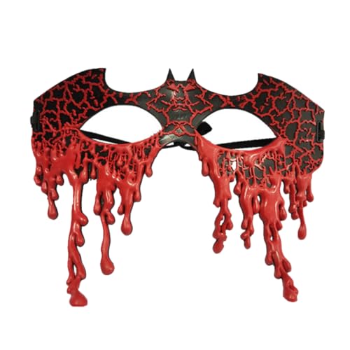 Holibanna Maske Halloween Halbmaske Fledermaus Design Partymaske Cosplay Strapazierfähiges Material Kostümparty Dekoration von Holibanna