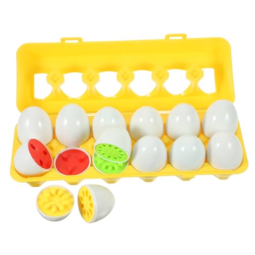 Holibanna Matching Eggs Toy zur Farben und Formenerkennung Pädagogisches für Entwicklung von Farberkennung und Formen für Spielerische Lernen von Vorschulkindern von Holibanna