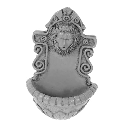 Holibanna Miniatur Lionskopf Wanddekoration Vintage Gartenfigur für Kreative Wohnräumen und Miniaturhäusern Einzigartiges und Realistisches Design von Holibanna